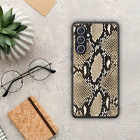 Thumbnail for Θήκη Samsung Galaxy A54 Animal Fashion Snake από τη Smartfits με σχέδιο στο πίσω μέρος και μαύρο περίβλημα | Samsung Galaxy A54 Animal Fashion Snake Case with Colorful Back and Black Bezels