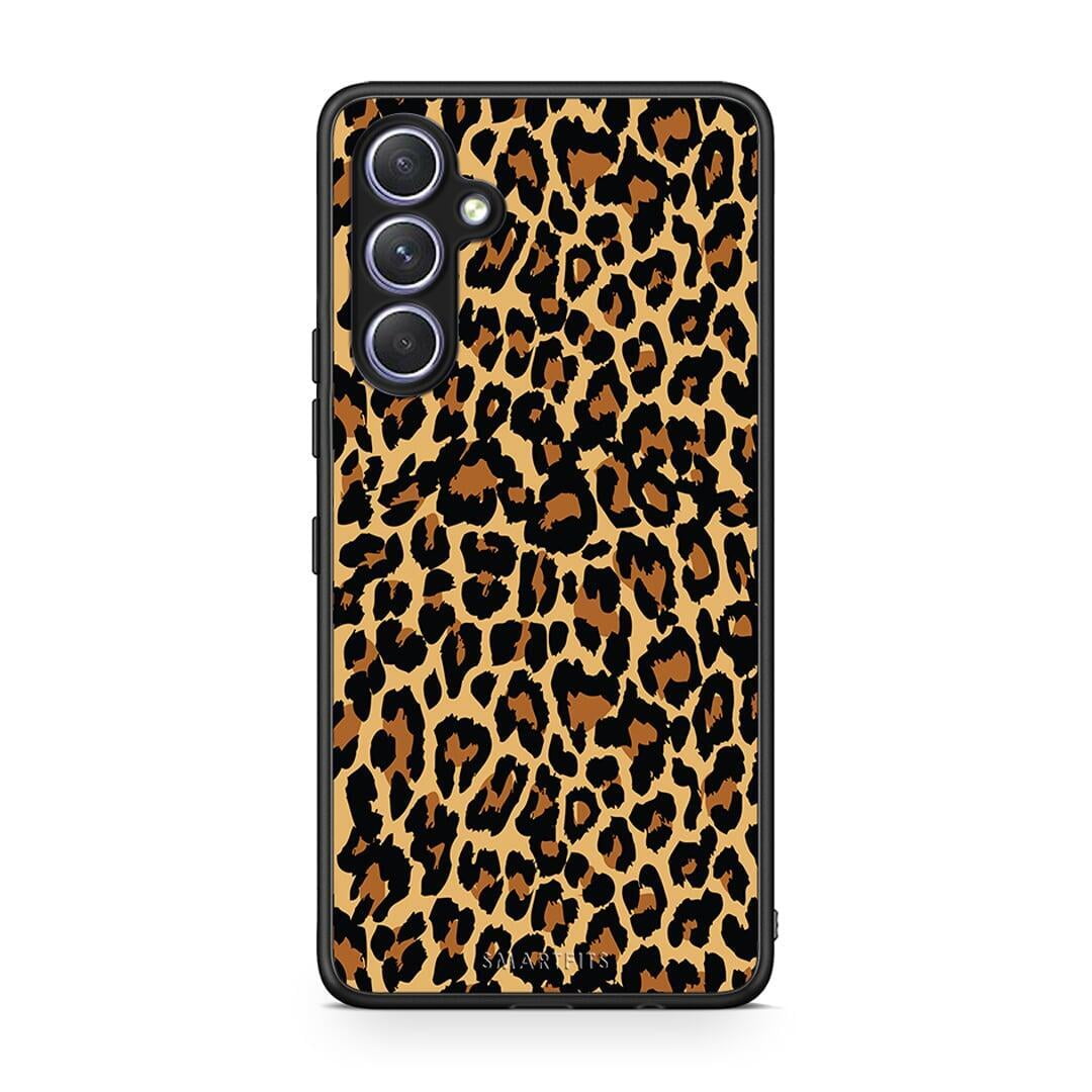 Θήκη Samsung Galaxy A54 Animal Leopard από τη Smartfits με σχέδιο στο πίσω μέρος και μαύρο περίβλημα | Samsung Galaxy A54 Animal Leopard Case with Colorful Back and Black Bezels