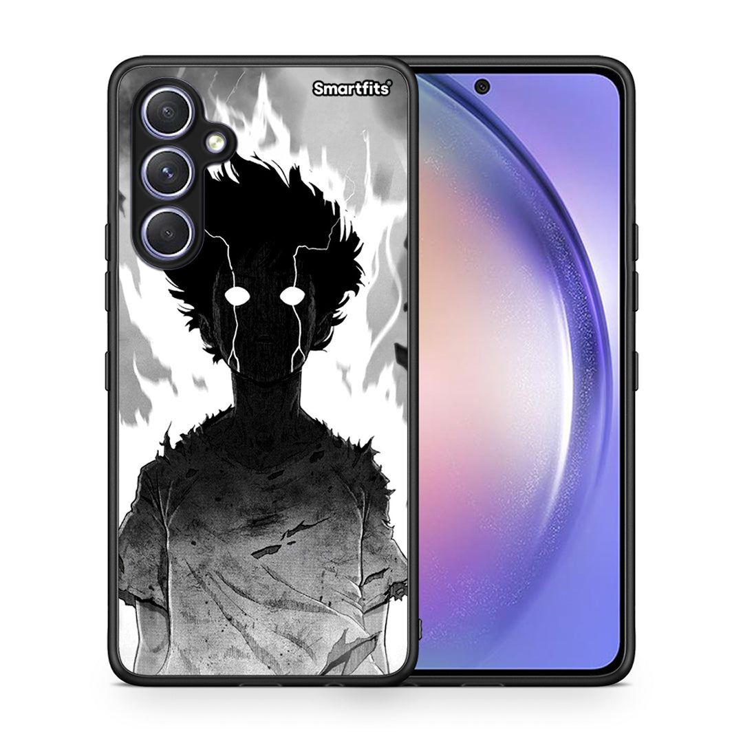 Θήκη Samsung Galaxy A54 Anime Boy από τη Smartfits με σχέδιο στο πίσω μέρος και μαύρο περίβλημα | Samsung Galaxy A54 Anime Boy Case with Colorful Back and Black Bezels