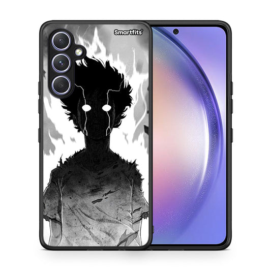 Θήκη Samsung Galaxy A54 Anime Boy από τη Smartfits με σχέδιο στο πίσω μέρος και μαύρο περίβλημα | Samsung Galaxy A54 Anime Boy Case with Colorful Back and Black Bezels