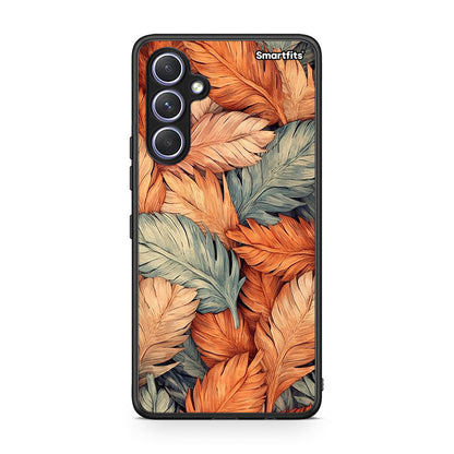 Θήκη Samsung Galaxy A54 Autumn Leaves από τη Smartfits με σχέδιο στο πίσω μέρος και μαύρο περίβλημα | Samsung Galaxy A54 Autumn Leaves Case with Colorful Back and Black Bezels