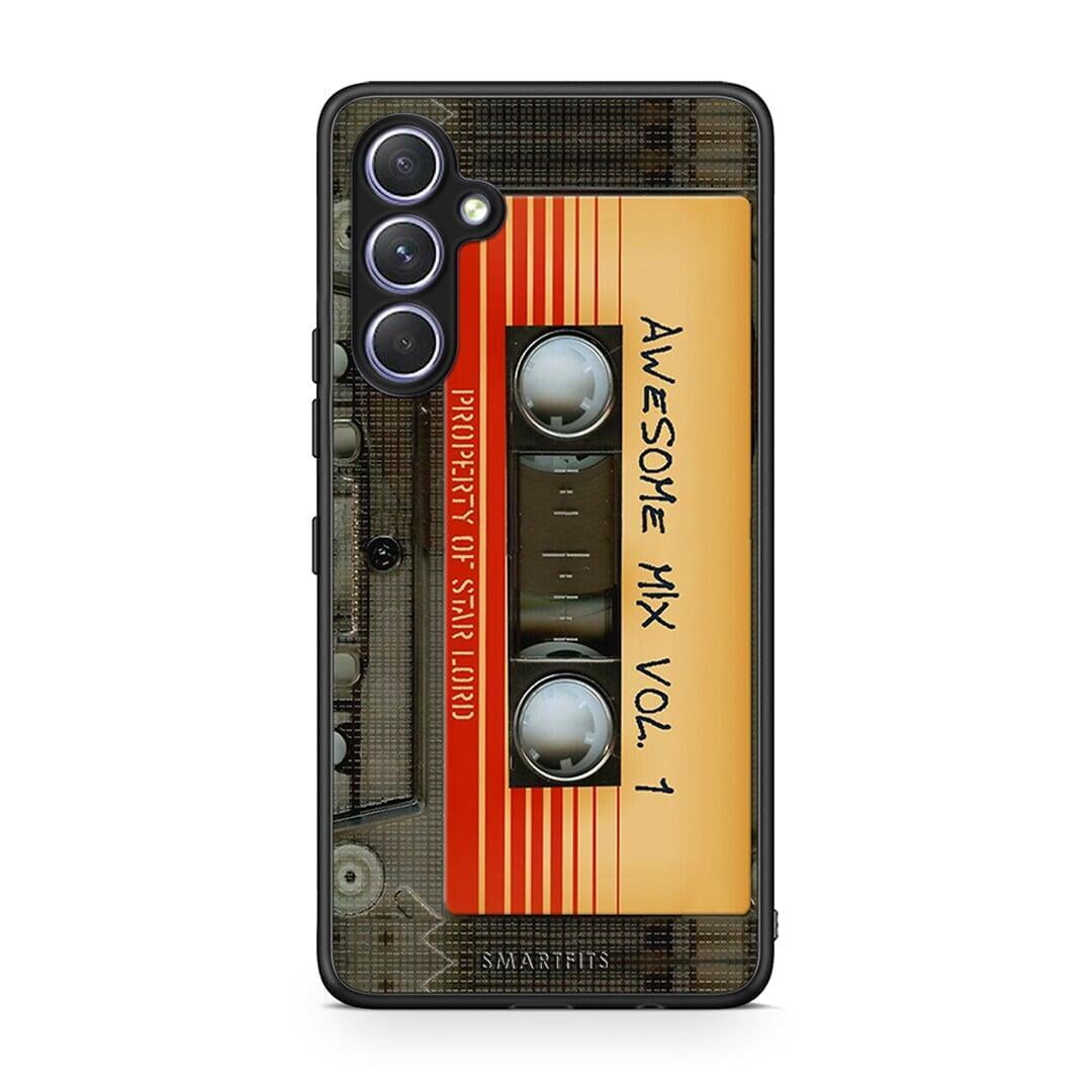 Θήκη Samsung Galaxy A54 Awesome Mix από τη Smartfits με σχέδιο στο πίσω μέρος και μαύρο περίβλημα | Samsung Galaxy A54 Awesome Mix Case with Colorful Back and Black Bezels