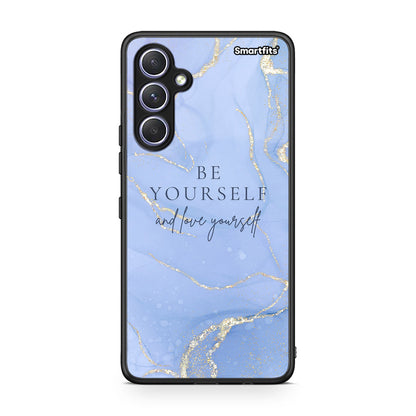 Θήκη Samsung Galaxy A54 Be Yourself από τη Smartfits με σχέδιο στο πίσω μέρος και μαύρο περίβλημα | Samsung Galaxy A54 Be Yourself Case with Colorful Back and Black Bezels