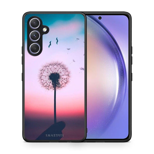 Θήκη Samsung Galaxy A54 Boho Wish από τη Smartfits με σχέδιο στο πίσω μέρος και μαύρο περίβλημα | Samsung Galaxy A54 Boho Wish Case with Colorful Back and Black Bezels