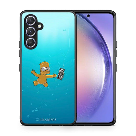 Θήκη Samsung Galaxy A54 Chasing Money από τη Smartfits με σχέδιο στο πίσω μέρος και μαύρο περίβλημα | Samsung Galaxy A54 Chasing Money Case with Colorful Back and Black Bezels