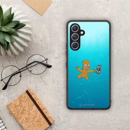 Θήκη Samsung Galaxy A54 Chasing Money από τη Smartfits με σχέδιο στο πίσω μέρος και μαύρο περίβλημα | Samsung Galaxy A54 Chasing Money Case with Colorful Back and Black Bezels