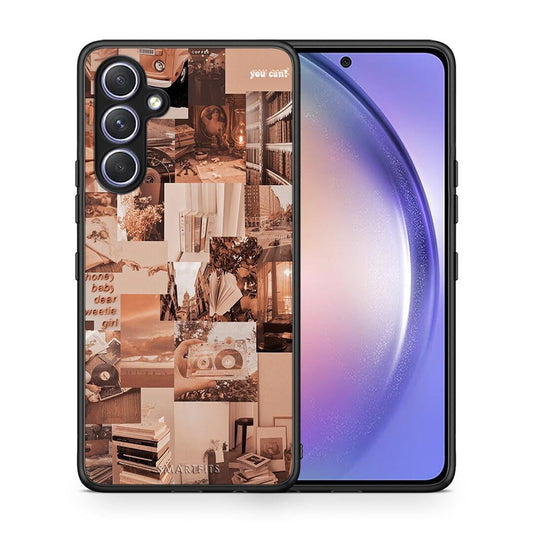 Θήκη Samsung Galaxy A54 Collage You Can από τη Smartfits με σχέδιο στο πίσω μέρος και μαύρο περίβλημα | Samsung Galaxy A54 Collage You Can Case with Colorful Back and Black Bezels