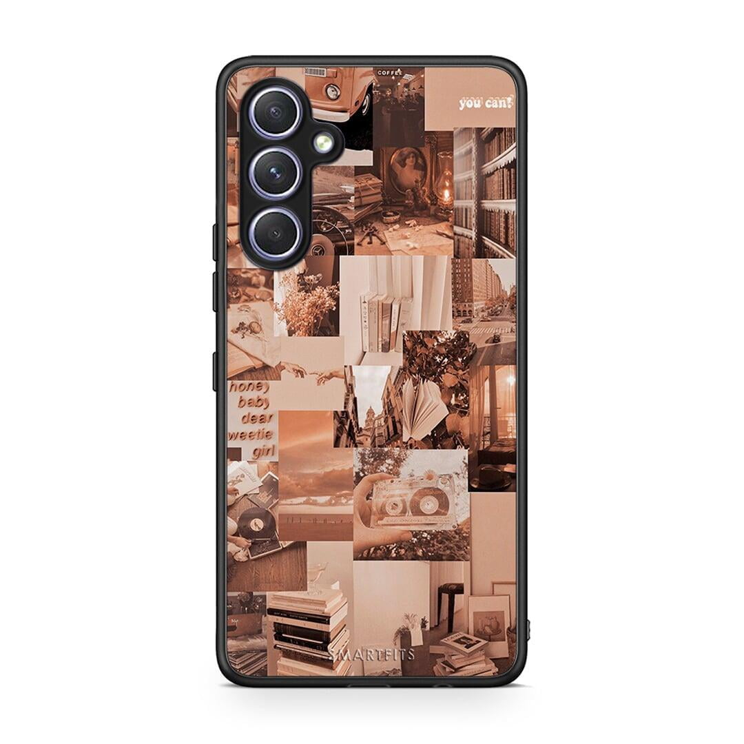 Θήκη Samsung Galaxy A54 Collage You Can από τη Smartfits με σχέδιο στο πίσω μέρος και μαύρο περίβλημα | Samsung Galaxy A54 Collage You Can Case with Colorful Back and Black Bezels