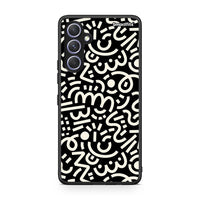 Thumbnail for Θήκη Samsung Galaxy A54 Doodle Art από τη Smartfits με σχέδιο στο πίσω μέρος και μαύρο περίβλημα | Samsung Galaxy A54 Doodle Art Case with Colorful Back and Black Bezels