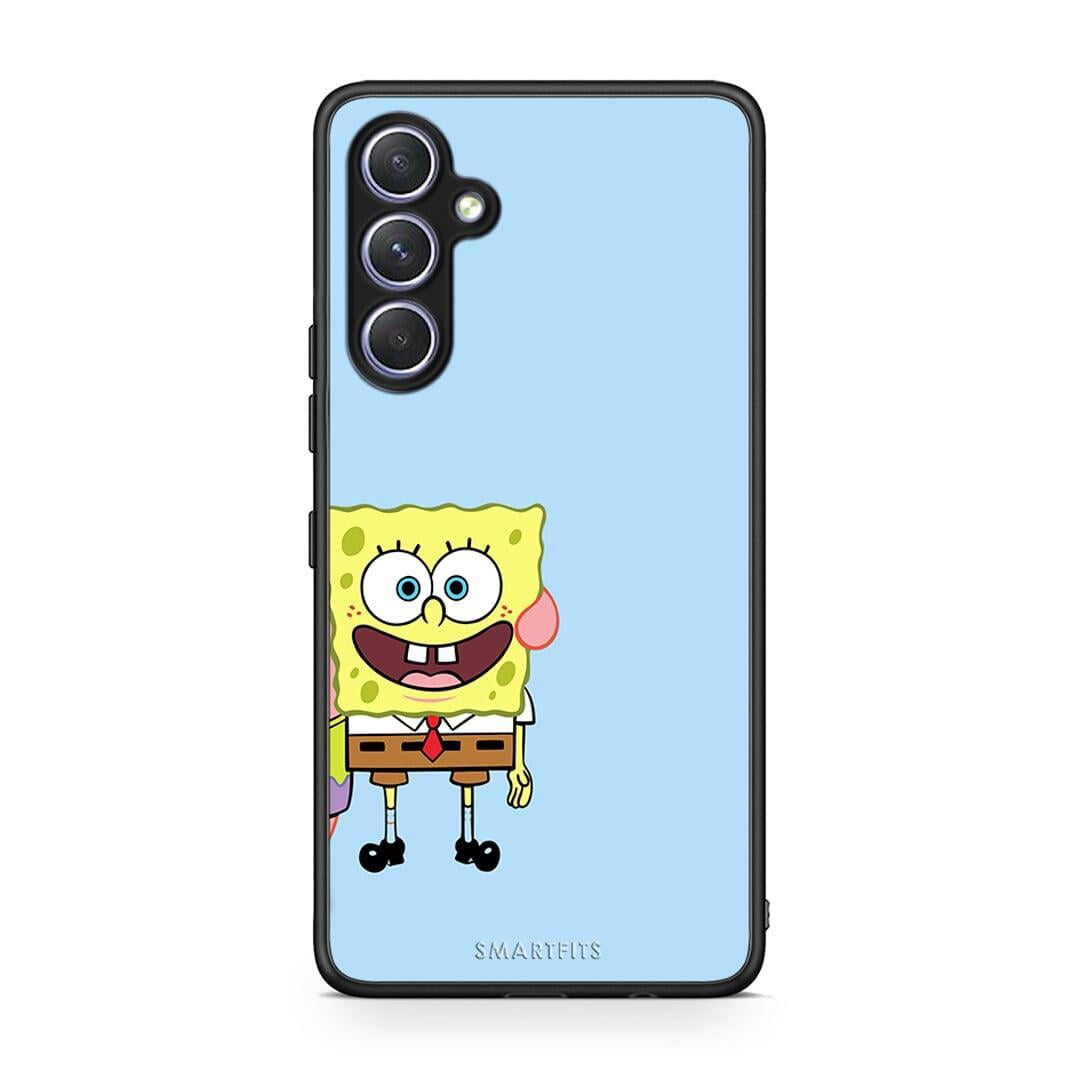 Θήκη Samsung Galaxy A54 Friends Bob από τη Smartfits με σχέδιο στο πίσω μέρος και μαύρο περίβλημα | Samsung Galaxy A54 Friends Bob Case with Colorful Back and Black Bezels