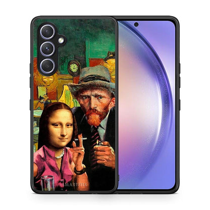 Θήκη Samsung Galaxy A54 Funny Art από τη Smartfits με σχέδιο στο πίσω μέρος και μαύρο περίβλημα | Samsung Galaxy A54 Funny Art Case with Colorful Back and Black Bezels