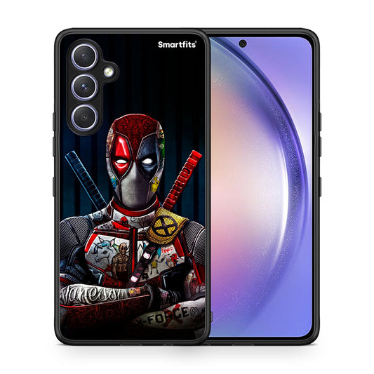 Θήκη Samsung Galaxy A54 Funny Guy από τη Smartfits με σχέδιο στο πίσω μέρος και μαύρο περίβλημα | Samsung Galaxy A54 Funny Guy Case with Colorful Back and Black Bezels