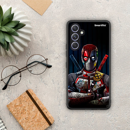 Θήκη Samsung Galaxy A54 Funny Guy από τη Smartfits με σχέδιο στο πίσω μέρος και μαύρο περίβλημα | Samsung Galaxy A54 Funny Guy Case with Colorful Back and Black Bezels