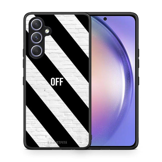 Θήκη Samsung Galaxy A54 Get Off από τη Smartfits με σχέδιο στο πίσω μέρος και μαύρο περίβλημα | Samsung Galaxy A54 Get Off Case with Colorful Back and Black Bezels