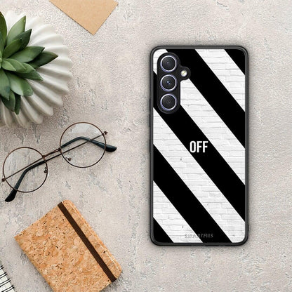 Θήκη Samsung Galaxy A54 Get Off από τη Smartfits με σχέδιο στο πίσω μέρος και μαύρο περίβλημα | Samsung Galaxy A54 Get Off Case with Colorful Back and Black Bezels