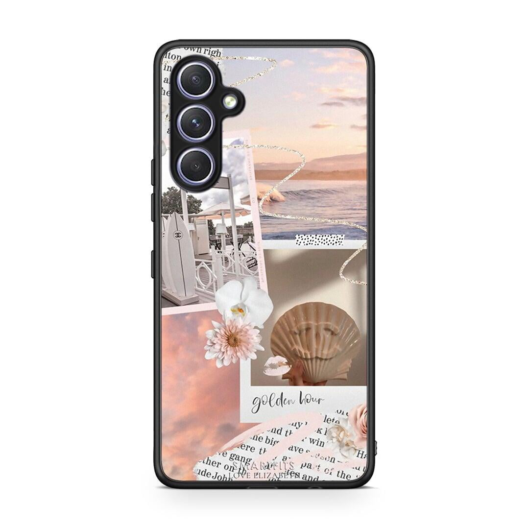 Θήκη Samsung Galaxy A54 Golden Hour από τη Smartfits με σχέδιο στο πίσω μέρος και μαύρο περίβλημα | Samsung Galaxy A54 Golden Hour Case with Colorful Back and Black Bezels
