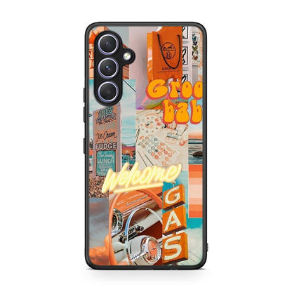 Θήκη Samsung Galaxy A54 Groovy Babe από τη Smartfits με σχέδιο στο πίσω μέρος και μαύρο περίβλημα | Samsung Galaxy A54 Groovy Babe Case with Colorful Back and Black Bezels