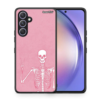 Θήκη Samsung Galaxy A54 Halloween Motivation από τη Smartfits με σχέδιο στο πίσω μέρος και μαύρο περίβλημα | Samsung Galaxy A54 Halloween Motivation Case with Colorful Back and Black Bezels