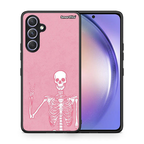 Θήκη Samsung Galaxy A54 Halloween Motivation από τη Smartfits με σχέδιο στο πίσω μέρος και μαύρο περίβλημα | Samsung Galaxy A54 Halloween Motivation Case with Colorful Back and Black Bezels