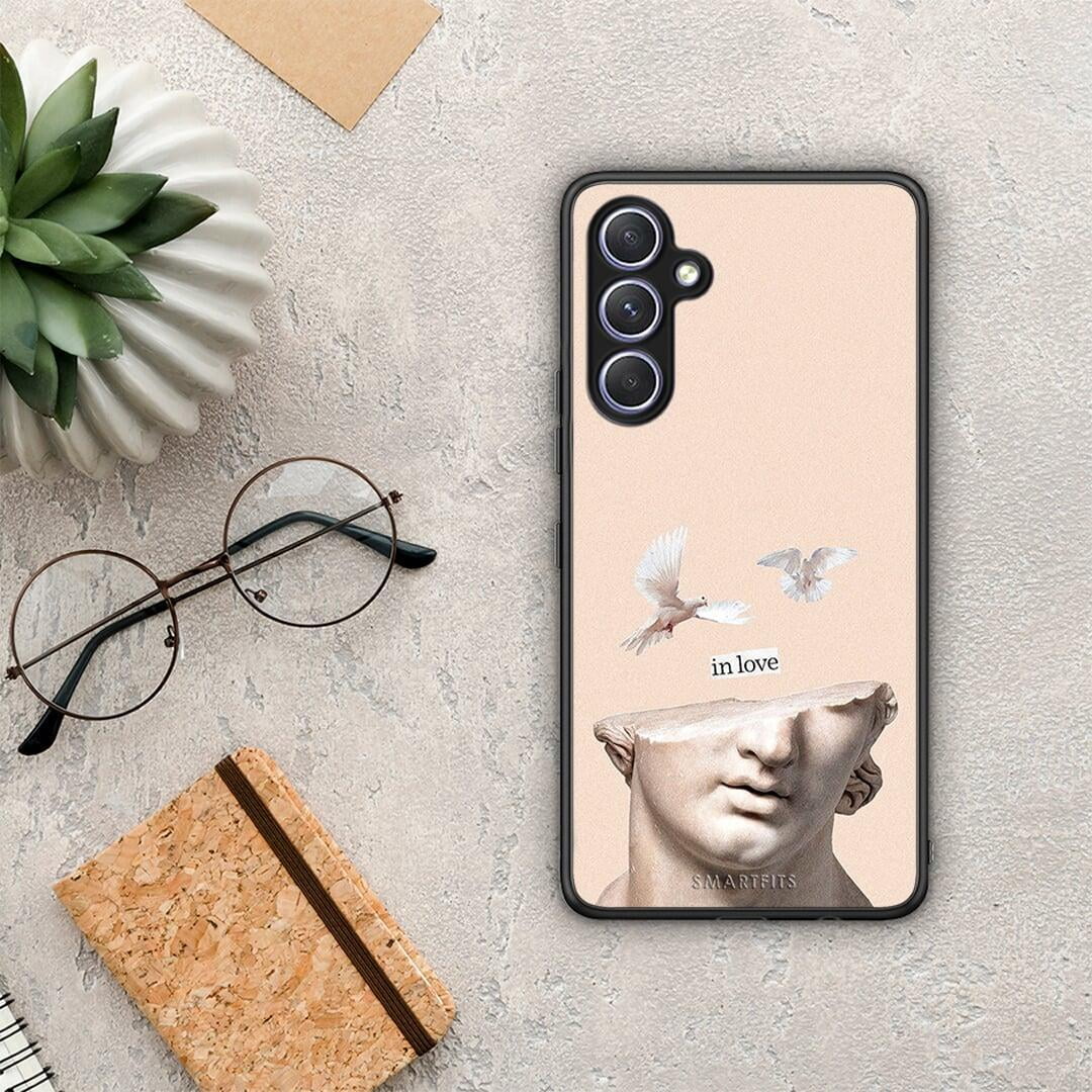 Θήκη Samsung Galaxy A54 In Love από τη Smartfits με σχέδιο στο πίσω μέρος και μαύρο περίβλημα | Samsung Galaxy A54 In Love Case with Colorful Back and Black Bezels