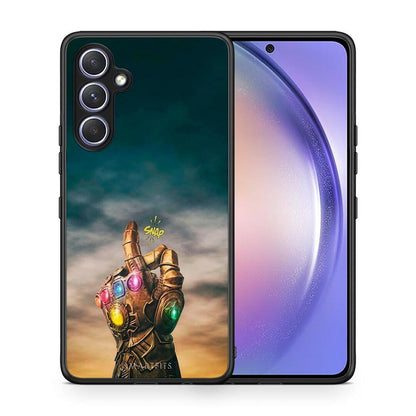 Θήκη Samsung Galaxy A54 Infinity Snap από τη Smartfits με σχέδιο στο πίσω μέρος και μαύρο περίβλημα | Samsung Galaxy A54 Infinity Snap Case with Colorful Back and Black Bezels