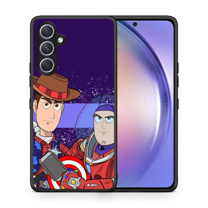 Θήκη Samsung Galaxy A54 Infinity Story από τη Smartfits με σχέδιο στο πίσω μέρος και μαύρο περίβλημα | Samsung Galaxy A54 Infinity Story Case with Colorful Back and Black Bezels