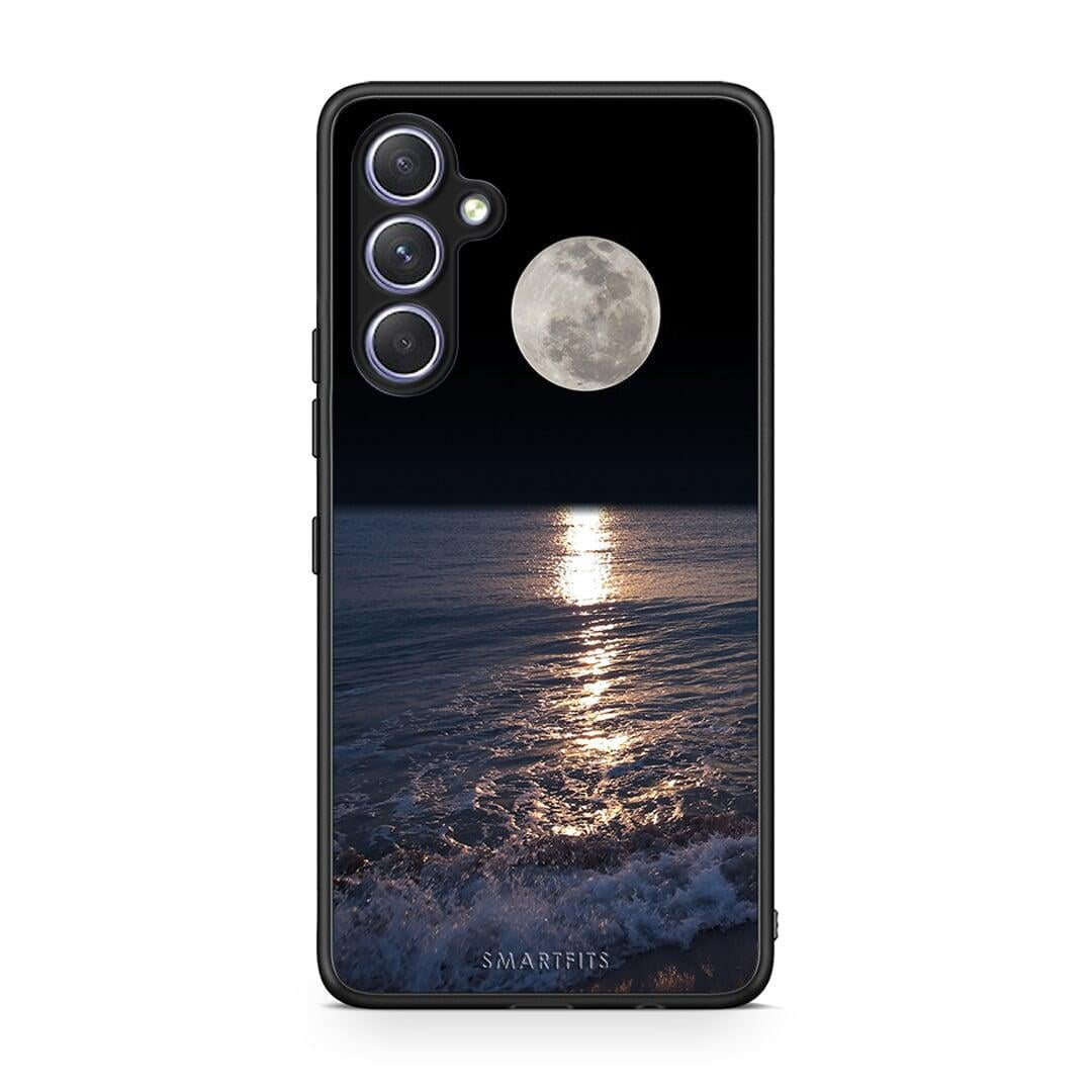 Θήκη Samsung Galaxy A54 Landscape Moon από τη Smartfits με σχέδιο στο πίσω μέρος και μαύρο περίβλημα | Samsung Galaxy A54 Landscape Moon Case with Colorful Back and Black Bezels