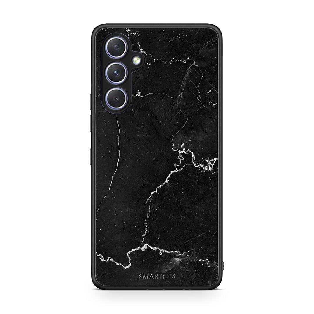 Θήκη Samsung Galaxy A54 Marble Black από τη Smartfits με σχέδιο στο πίσω μέρος και μαύρο περίβλημα | Samsung Galaxy A54 Marble Black Case with Colorful Back and Black Bezels