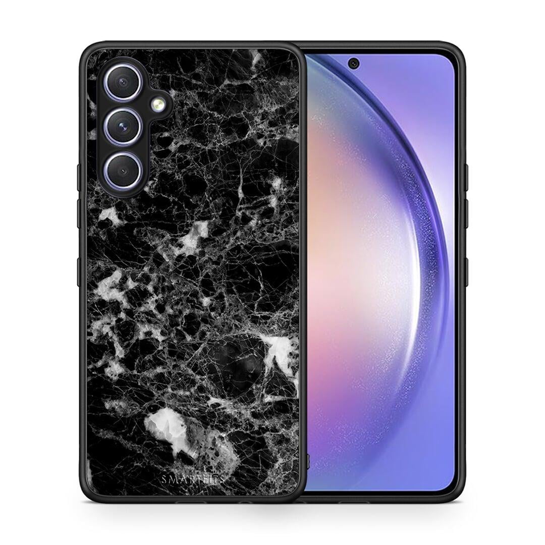 Θήκη Samsung Galaxy A54 Marble Male από τη Smartfits με σχέδιο στο πίσω μέρος και μαύρο περίβλημα | Samsung Galaxy A54 Marble Male Case with Colorful Back and Black Bezels