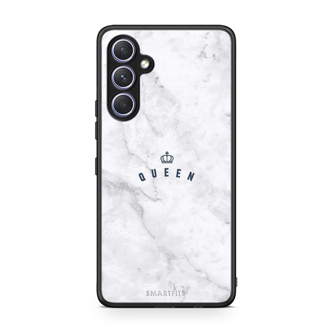 Θήκη Samsung Galaxy A54 Marble Queen από τη Smartfits με σχέδιο στο πίσω μέρος και μαύρο περίβλημα | Samsung Galaxy A54 Marble Queen Case with Colorful Back and Black Bezels