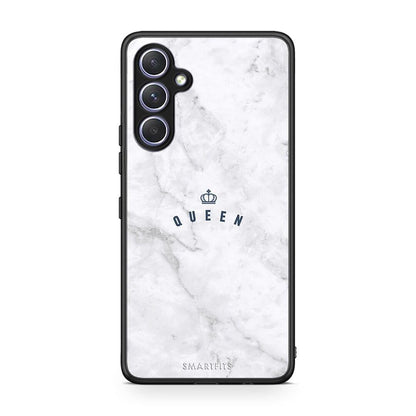 Θήκη Samsung Galaxy A54 Marble Queen από τη Smartfits με σχέδιο στο πίσω μέρος και μαύρο περίβλημα | Samsung Galaxy A54 Marble Queen Case with Colorful Back and Black Bezels