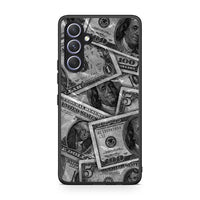 Thumbnail for Θήκη Samsung Galaxy A54 Money Dollars από τη Smartfits με σχέδιο στο πίσω μέρος και μαύρο περίβλημα | Samsung Galaxy A54 Money Dollars Case with Colorful Back and Black Bezels