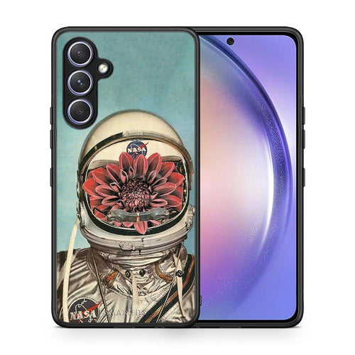 Θήκη Samsung Galaxy A54 Nasa Bloom από τη Smartfits με σχέδιο στο πίσω μέρος και μαύρο περίβλημα | Samsung Galaxy A54 Nasa Bloom Case with Colorful Back and Black Bezels