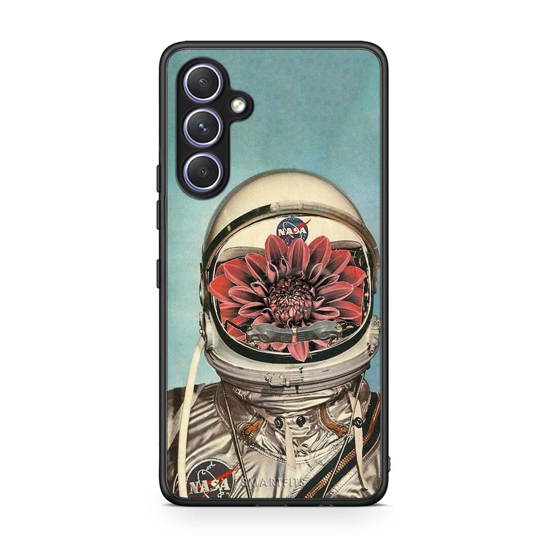 Θήκη Samsung Galaxy A54 Nasa Bloom από τη Smartfits με σχέδιο στο πίσω μέρος και μαύρο περίβλημα | Samsung Galaxy A54 Nasa Bloom Case with Colorful Back and Black Bezels