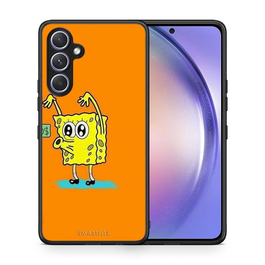 Θήκη Samsung Galaxy A54 No Money 2 από τη Smartfits με σχέδιο στο πίσω μέρος και μαύρο περίβλημα | Samsung Galaxy A54 No Money 2 Case with Colorful Back and Black Bezels