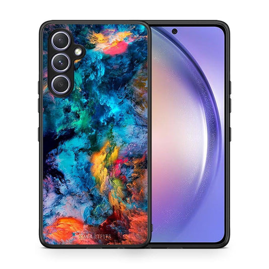 Θήκη Samsung Galaxy A54 Paint Crayola από τη Smartfits με σχέδιο στο πίσω μέρος και μαύρο περίβλημα | Samsung Galaxy A54 Paint Crayola Case with Colorful Back and Black Bezels