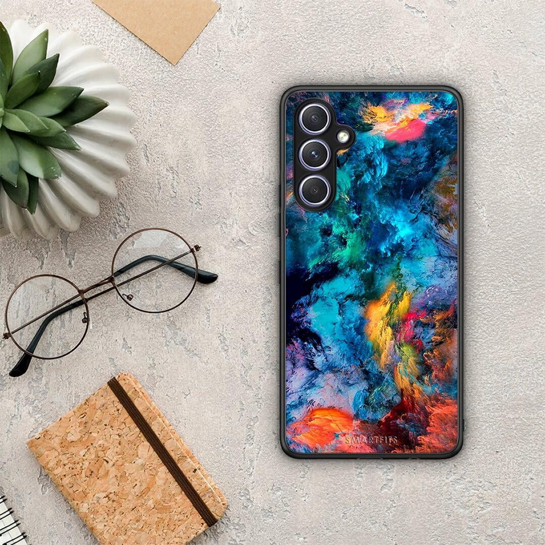 Θήκη Samsung Galaxy A54 Paint Crayola από τη Smartfits με σχέδιο στο πίσω μέρος και μαύρο περίβλημα | Samsung Galaxy A54 Paint Crayola Case with Colorful Back and Black Bezels