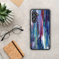 Thumbnail for Θήκη Samsung Galaxy A54 Paint Winter από τη Smartfits με σχέδιο στο πίσω μέρος και μαύρο περίβλημα | Samsung Galaxy A54 Paint Winter Case with Colorful Back and Black Bezels