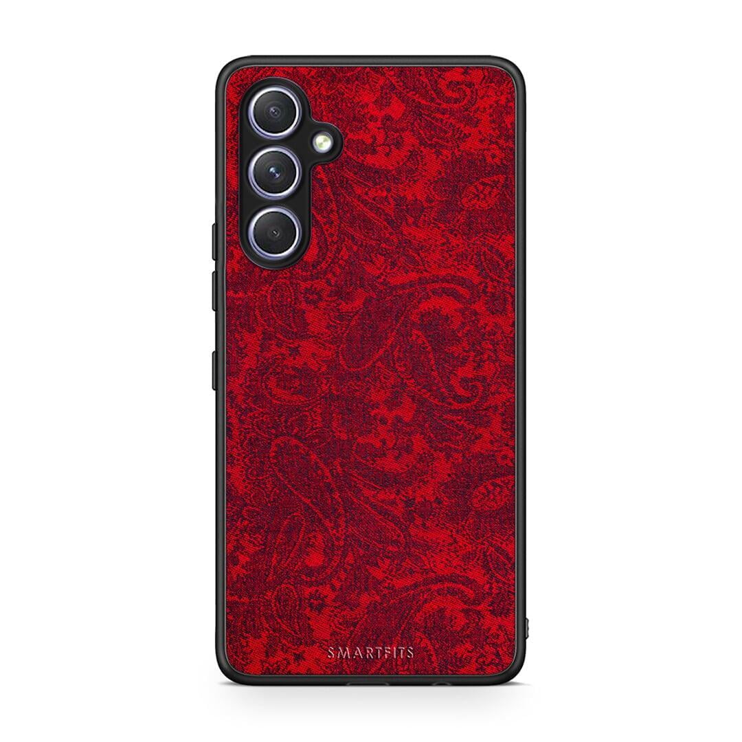 Θήκη Samsung Galaxy A54 Paisley Cashmere από τη Smartfits με σχέδιο στο πίσω μέρος και μαύρο περίβλημα | Samsung Galaxy A54 Paisley Cashmere Case with Colorful Back and Black Bezels