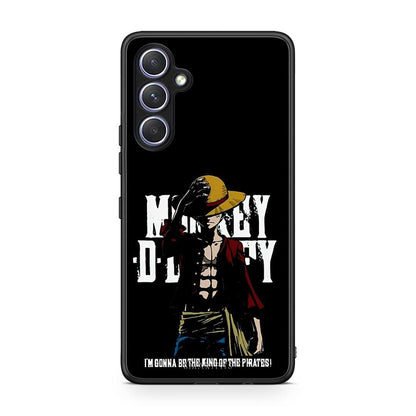 Θήκη Samsung Galaxy A54 Pirate King από τη Smartfits με σχέδιο στο πίσω μέρος και μαύρο περίβλημα | Samsung Galaxy A54 Pirate King Case with Colorful Back and Black Bezels