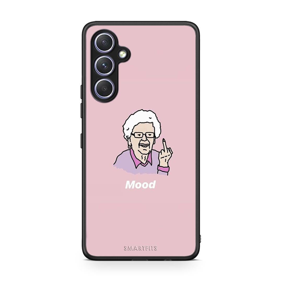 Θήκη Samsung Galaxy A54 PopArt Mood από τη Smartfits με σχέδιο στο πίσω μέρος και μαύρο περίβλημα | Samsung Galaxy A54 PopArt Mood Case with Colorful Back and Black Bezels