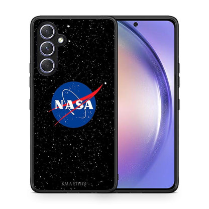 Θήκη Samsung Galaxy A54 PopArt NASA από τη Smartfits με σχέδιο στο πίσω μέρος και μαύρο περίβλημα | Samsung Galaxy A54 PopArt NASA Case with Colorful Back and Black Bezels