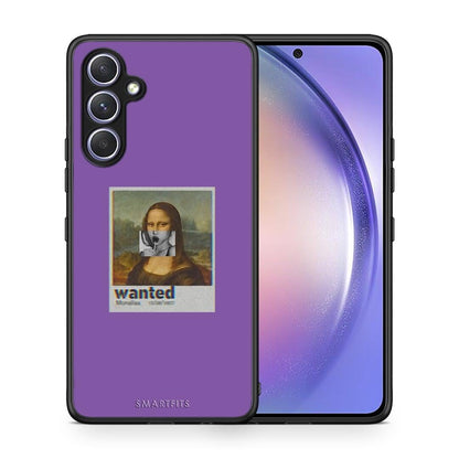 Θήκη Samsung Galaxy A54 Popart Monalisa από τη Smartfits με σχέδιο στο πίσω μέρος και μαύρο περίβλημα | Samsung Galaxy A54 Popart Monalisa Case with Colorful Back and Black Bezels