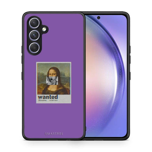 Θήκη Samsung Galaxy A54 Popart Monalisa από τη Smartfits με σχέδιο στο πίσω μέρος και μαύρο περίβλημα | Samsung Galaxy A54 Popart Monalisa Case with Colorful Back and Black Bezels