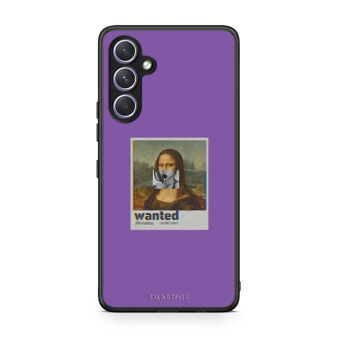 Θήκη Samsung Galaxy A54 Popart Monalisa από τη Smartfits με σχέδιο στο πίσω μέρος και μαύρο περίβλημα | Samsung Galaxy A54 Popart Monalisa Case with Colorful Back and Black Bezels