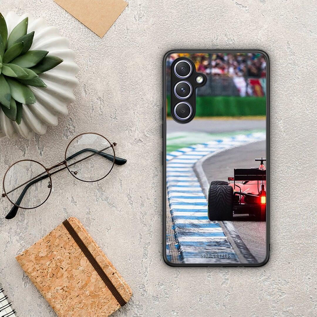 Θήκη Samsung Galaxy A54 Racing Vibes από τη Smartfits με σχέδιο στο πίσω μέρος και μαύρο περίβλημα | Samsung Galaxy A54 Racing Vibes Case with Colorful Back and Black Bezels