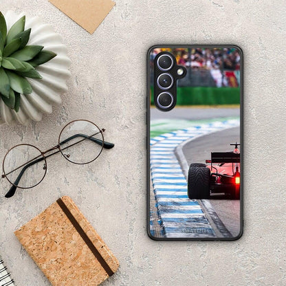 Θήκη Samsung Galaxy A54 Racing Vibes από τη Smartfits με σχέδιο στο πίσω μέρος και μαύρο περίβλημα | Samsung Galaxy A54 Racing Vibes Case with Colorful Back and Black Bezels