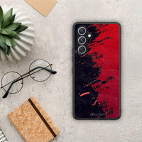 Thumbnail for Θήκη Samsung Galaxy A54 Red Paint από τη Smartfits με σχέδιο στο πίσω μέρος και μαύρο περίβλημα | Samsung Galaxy A54 Red Paint Case with Colorful Back and Black Bezels