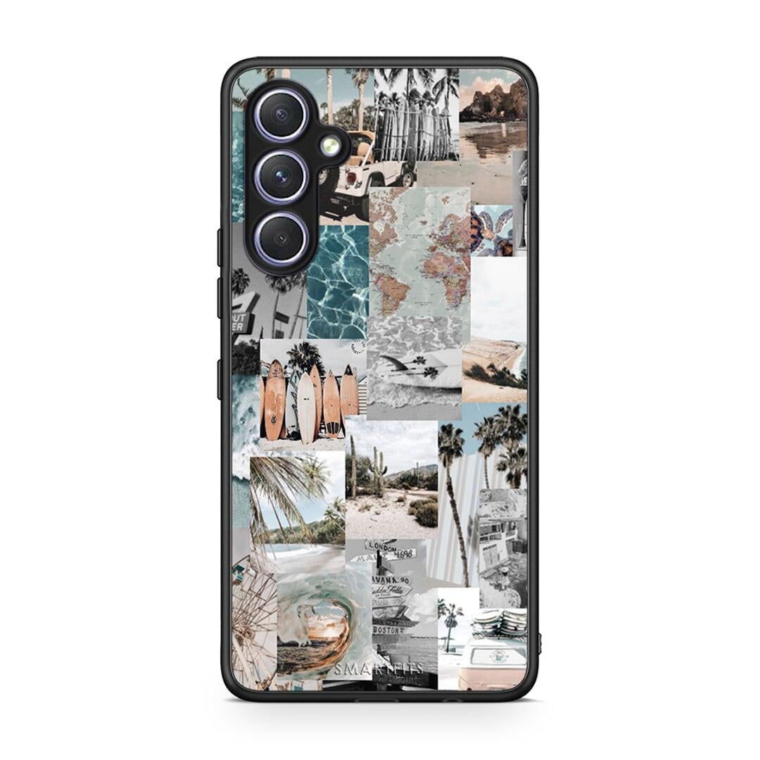 Θήκη Samsung Galaxy A54 Retro Beach Life από τη Smartfits με σχέδιο στο πίσω μέρος και μαύρο περίβλημα | Samsung Galaxy A54 Retro Beach Life Case with Colorful Back and Black Bezels