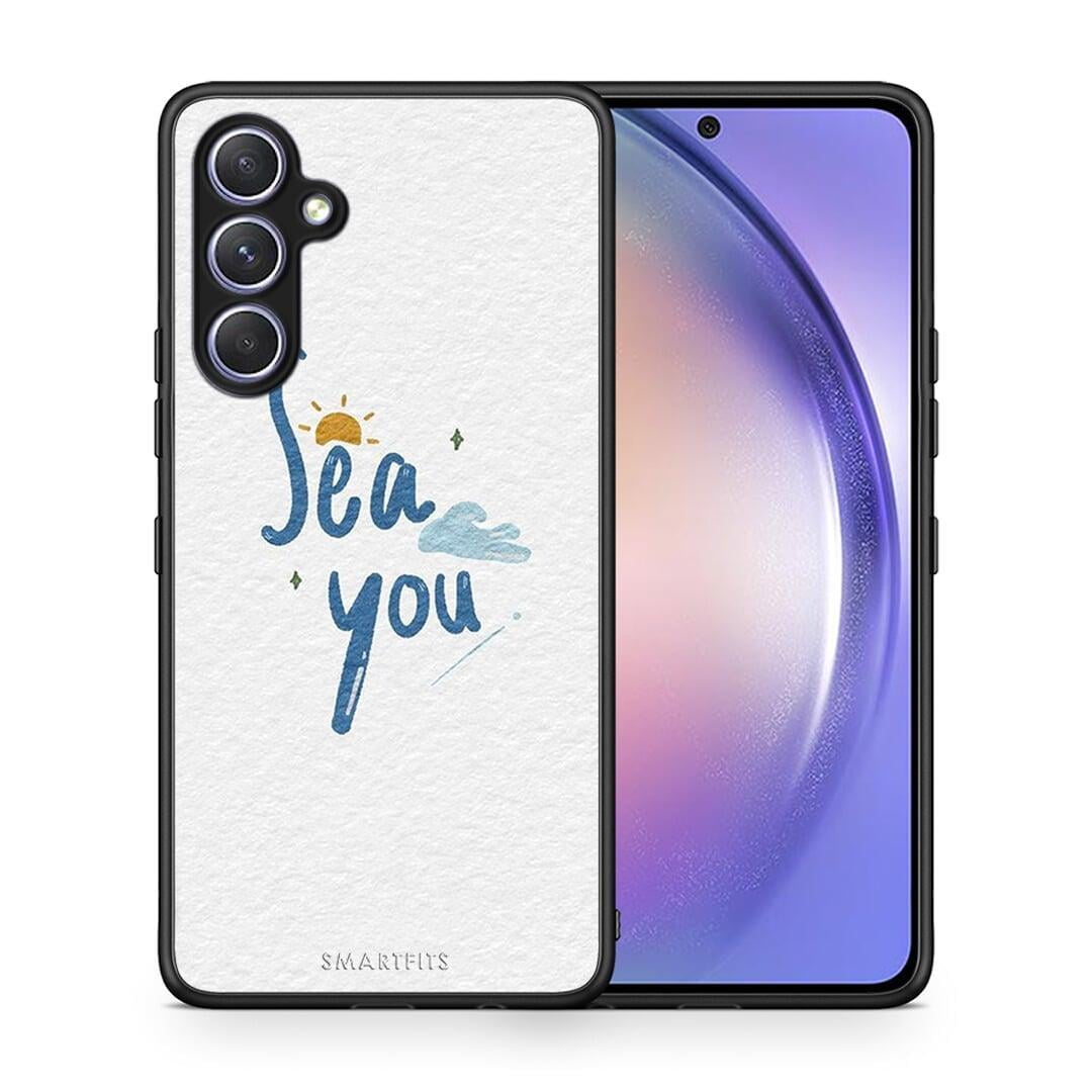 Θήκη Samsung Galaxy A54 Sea You από τη Smartfits με σχέδιο στο πίσω μέρος και μαύρο περίβλημα | Samsung Galaxy A54 Sea You Case with Colorful Back and Black Bezels